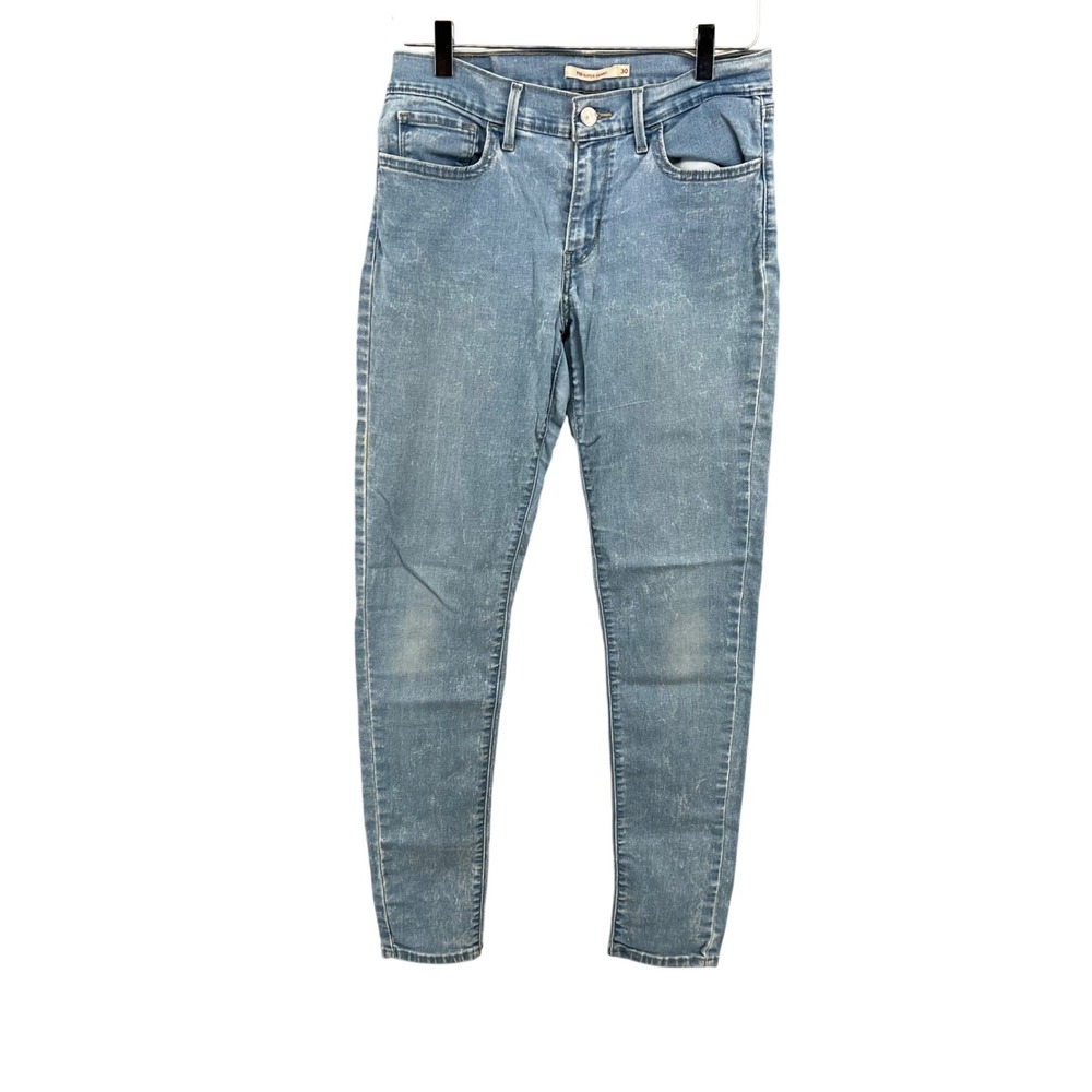 Levis 710 Super Skinny Jeans Womens 30x30 Light Wash Blue Denim 17778-0069